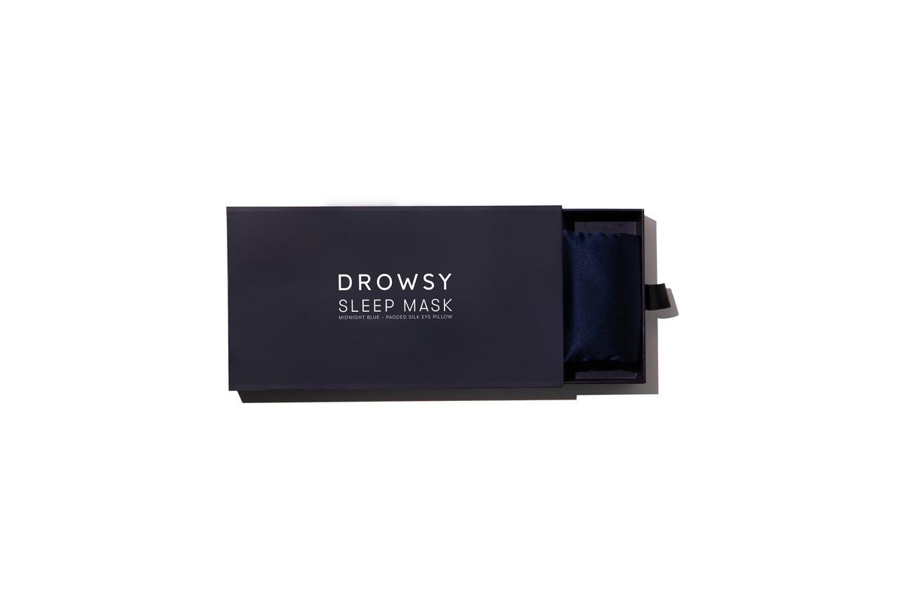Drowsy Damask Rose Original Silk Sleep Mask - Pouch