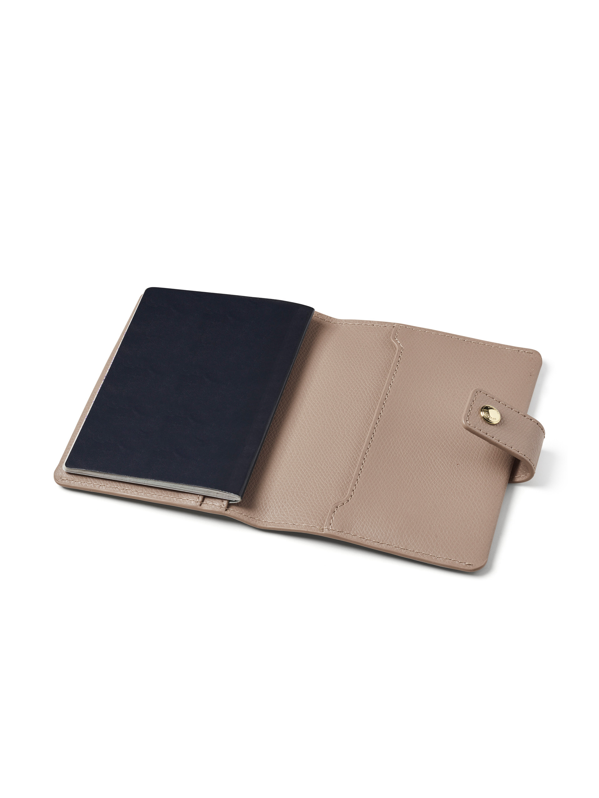 Aspinal of London Cream Moleskin Saffiano Duo Passport Cover - Passport