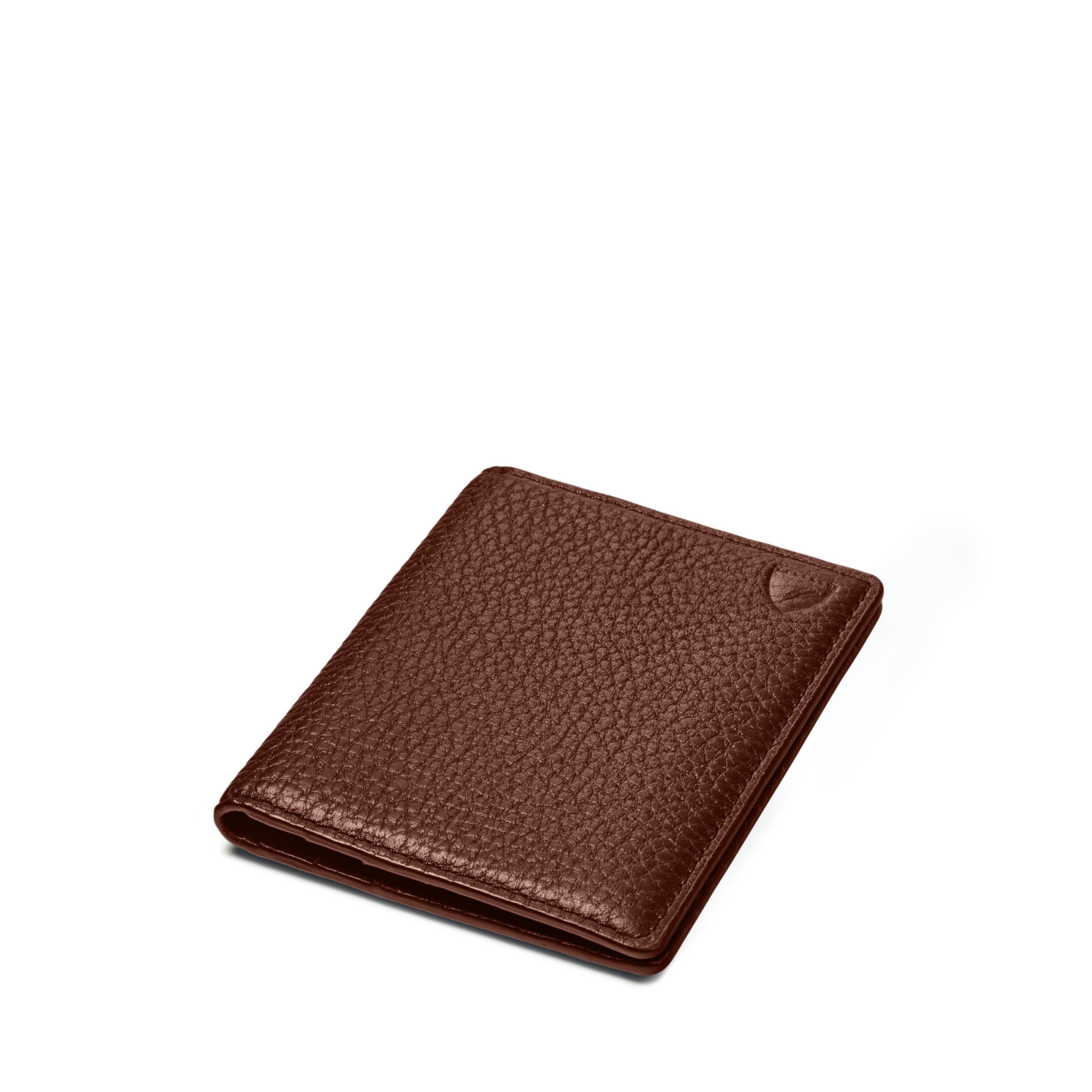 Aspinal of London Brown Double Fold Card Holder