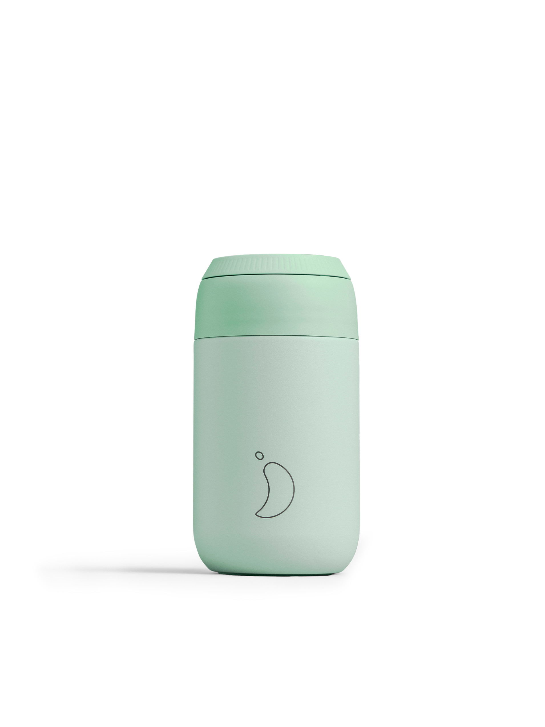 Chilly's Series 2 Lichen Green Coffee Cup, 340ml - Closed