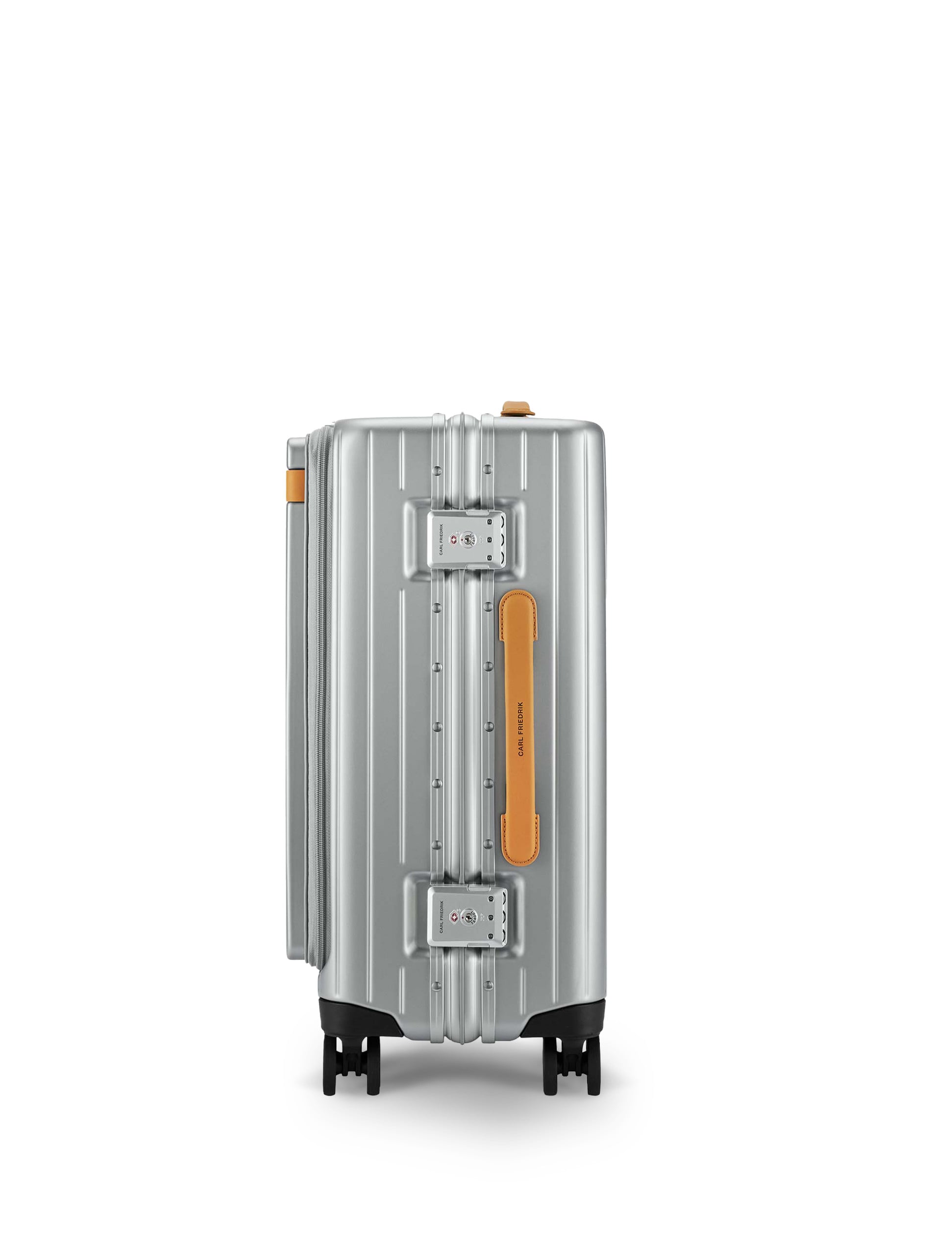 Carl Friedrik Silver/Cognac The Carry-on Case - Side