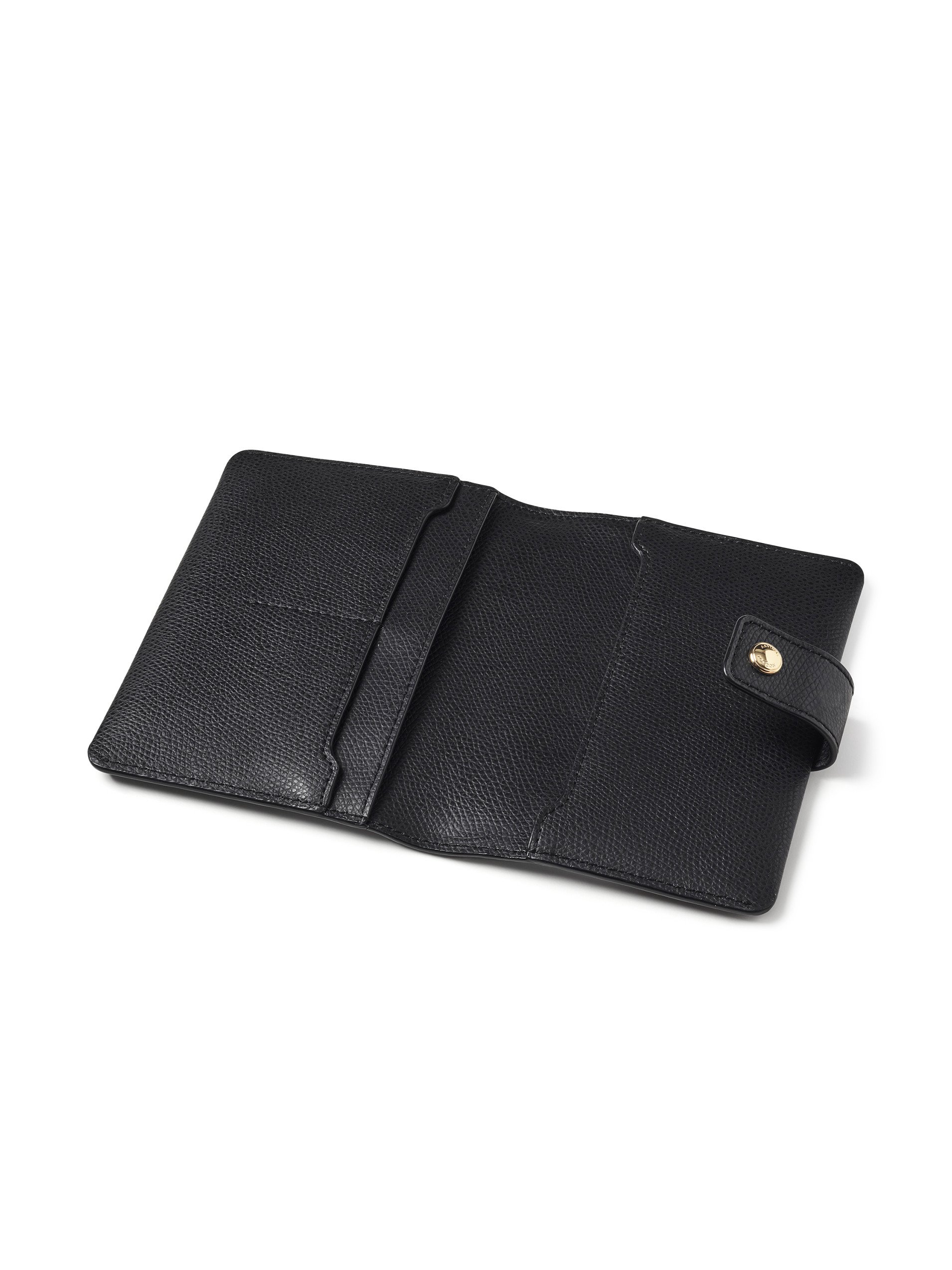 Aspinal of London Black Moleskin Saffiano Duo Passport Cover - Interior