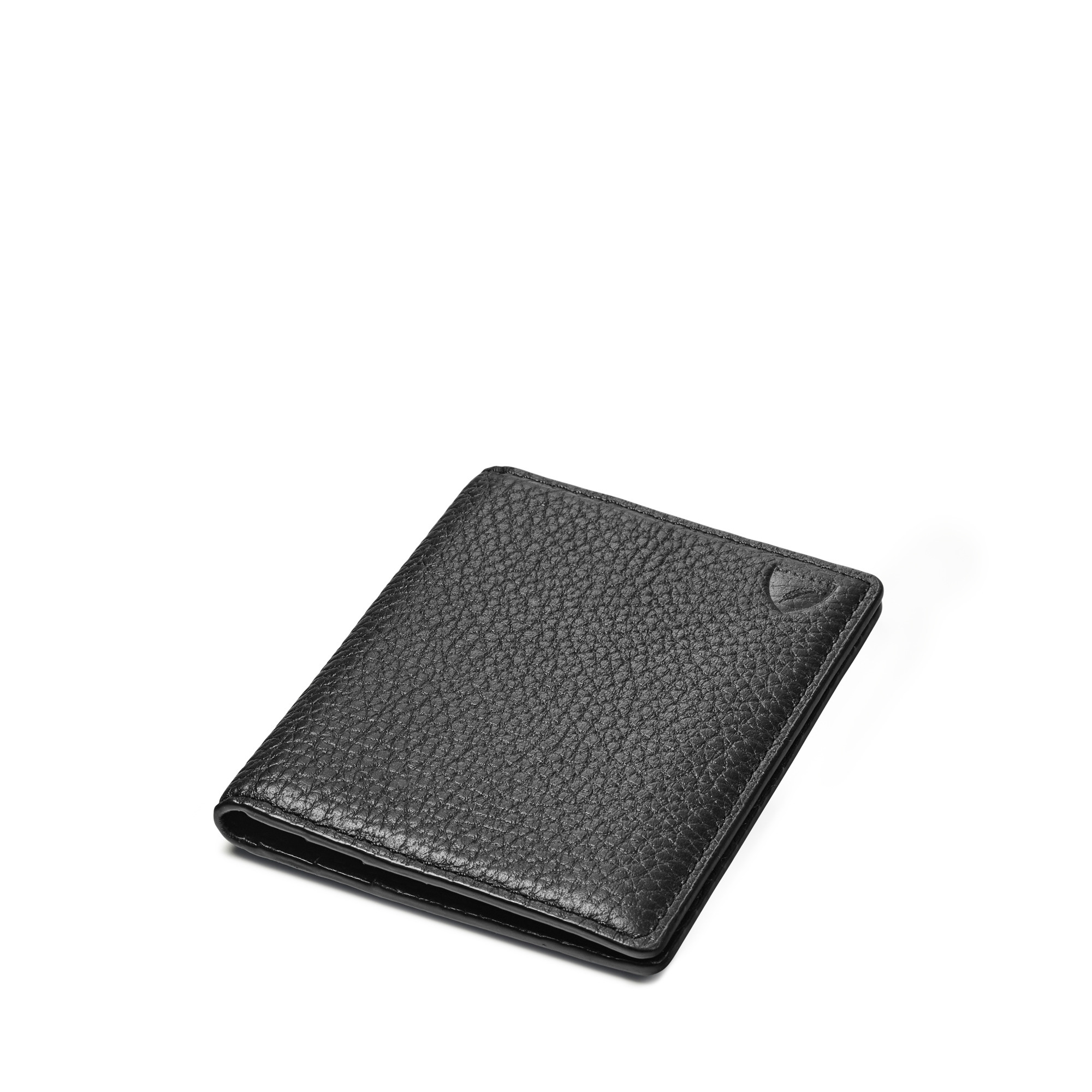 Black Double Fold CC Case – aspinal of london card holder