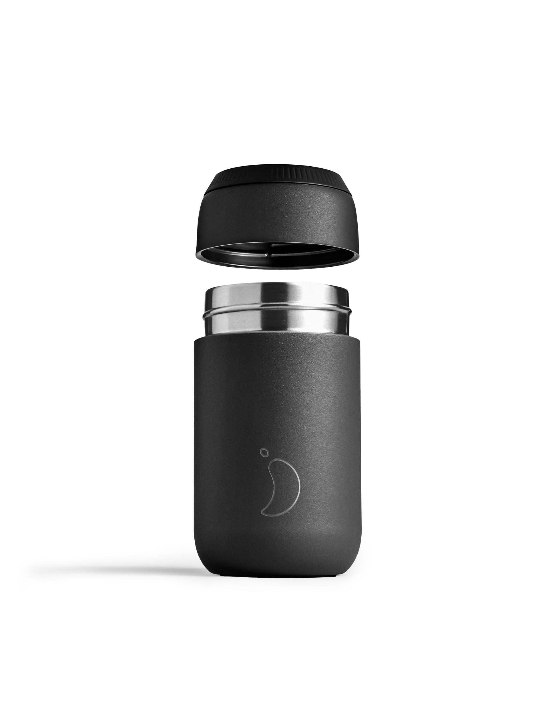 Chilly's Series 2 Abyss Black Coffee Cup, 340ml - Apart