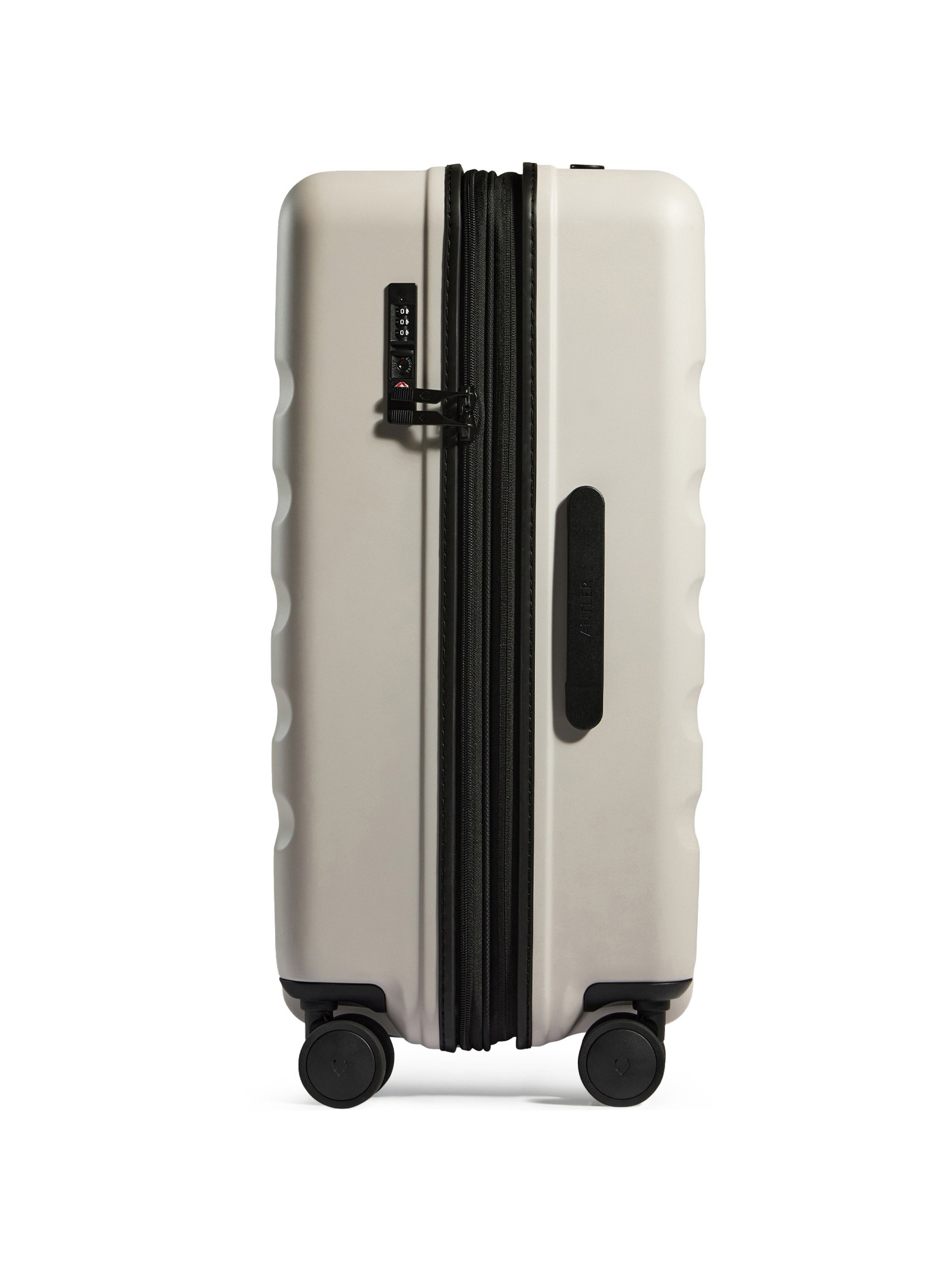 Antler Taupe Icon Stripe Suitcase - Side