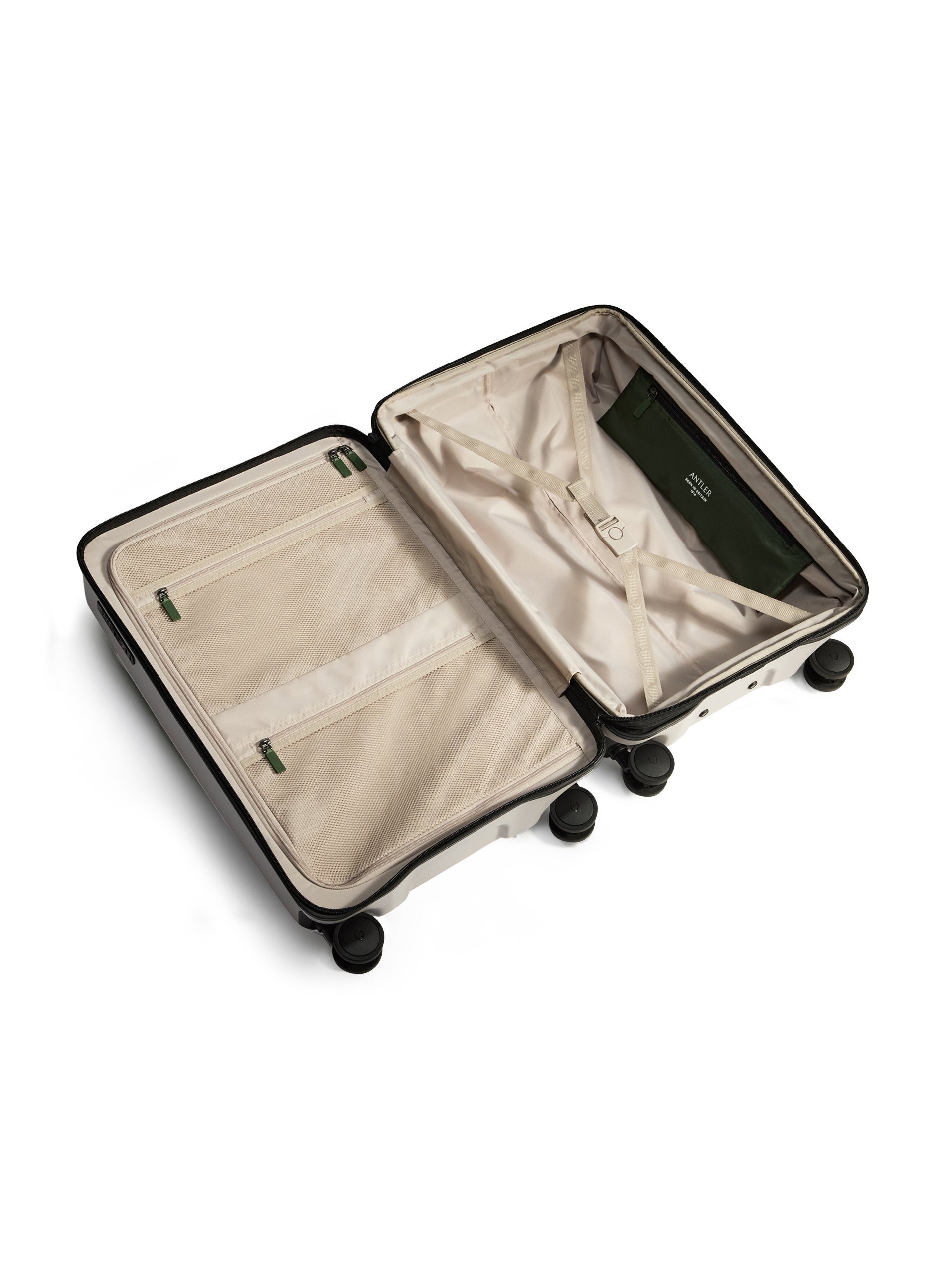 Antler Taupe Icon Stripe Suitcase - Interior