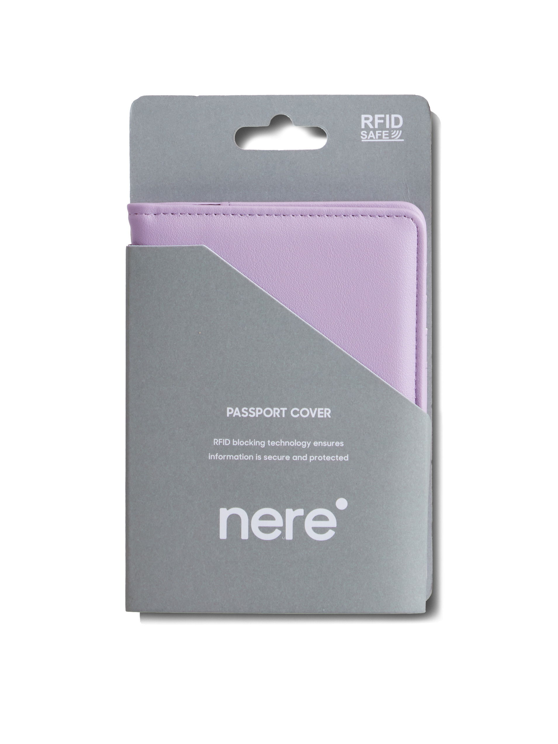 Nere RFID Bright Lilac Passport Cover