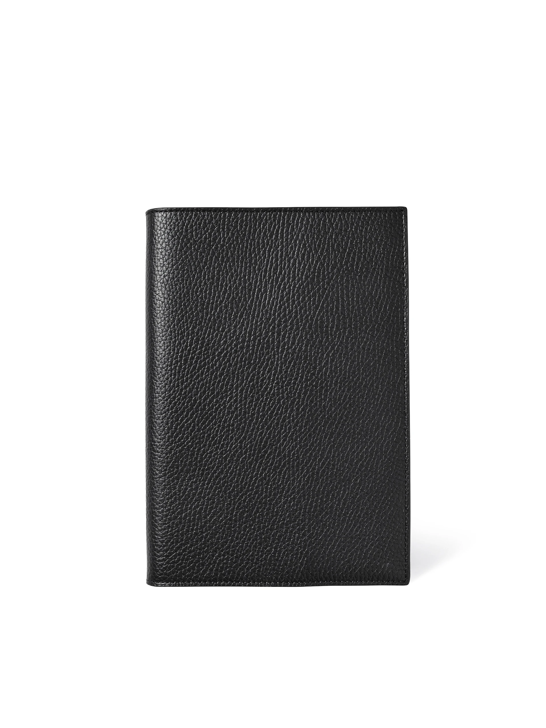 Aspinal Of London Black A5 Refillable Luxury Journal - Front