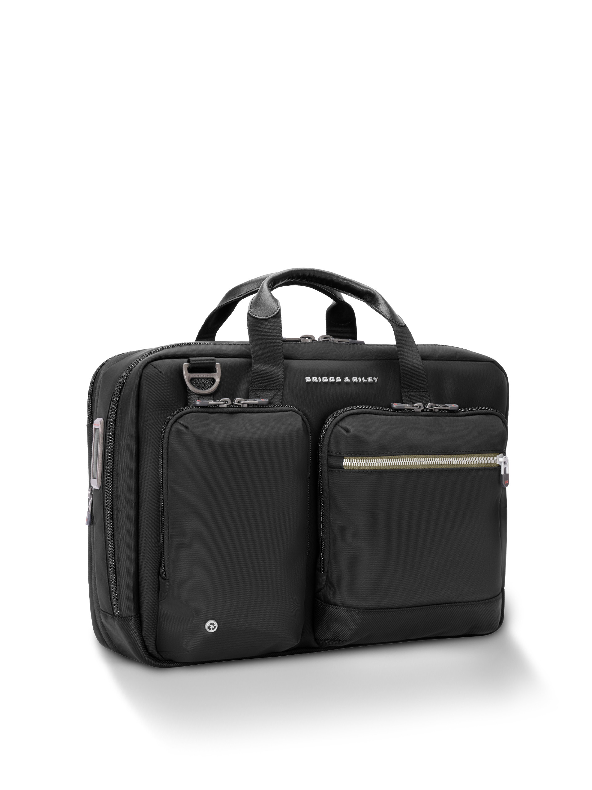 Black Medium Expandable Briefcase – briggs and riley briefcase
