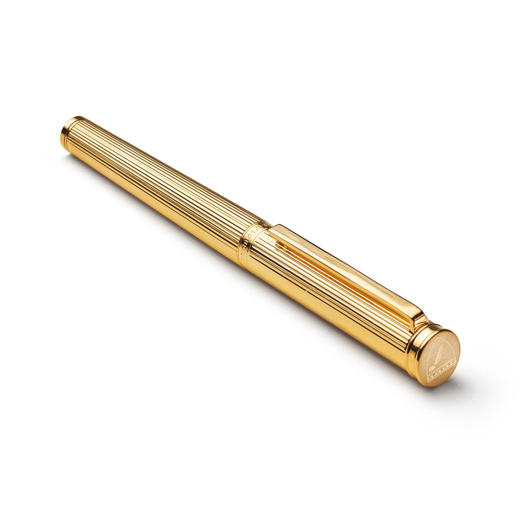 Aspinal of London 23ct Gold Plated Regent Ballpoint Pen - Closed