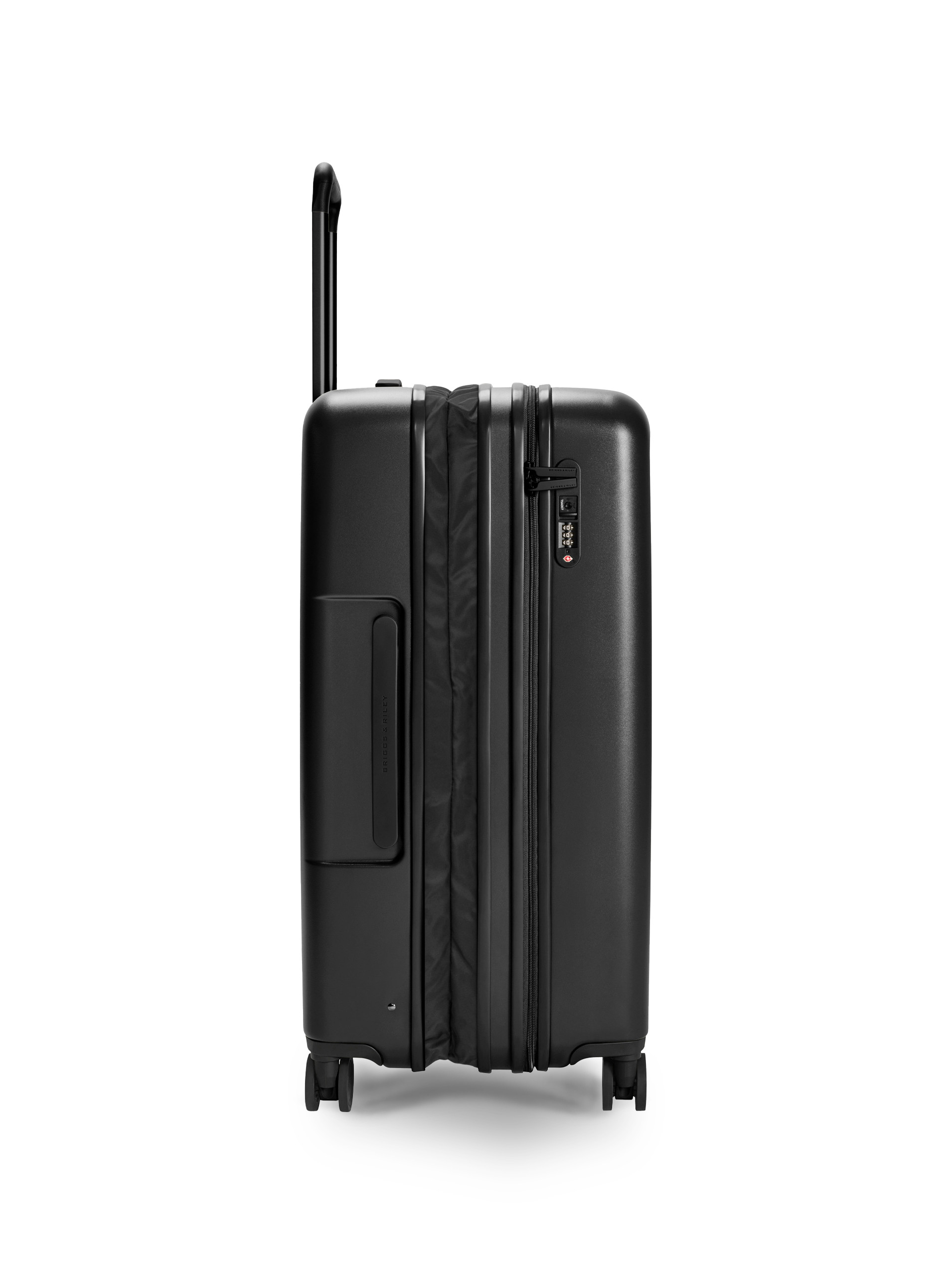 Briggs & Riley Black Check In Expandable Suitcase