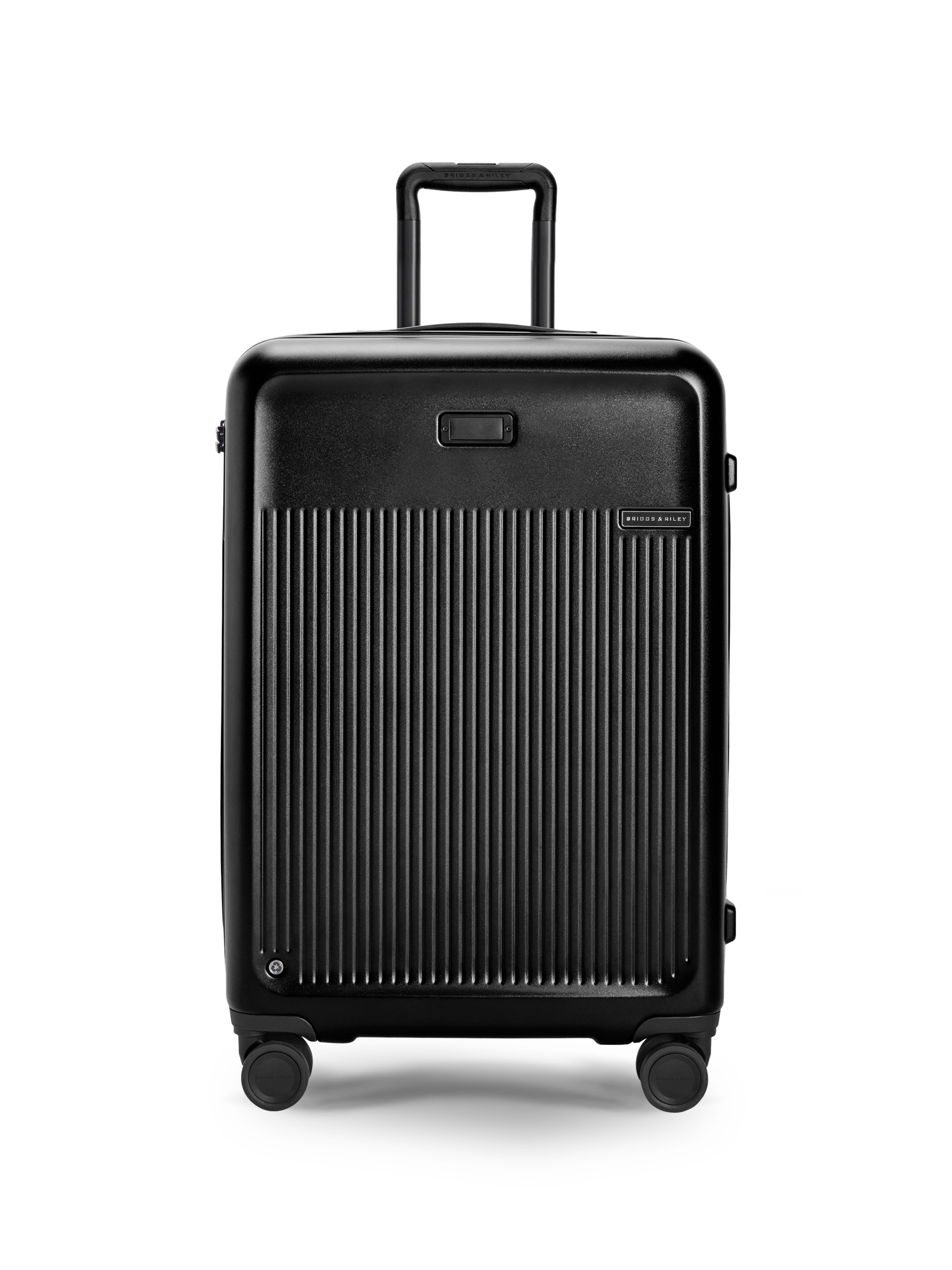 Briggs & Riley Black Check In Expandable Suitcase