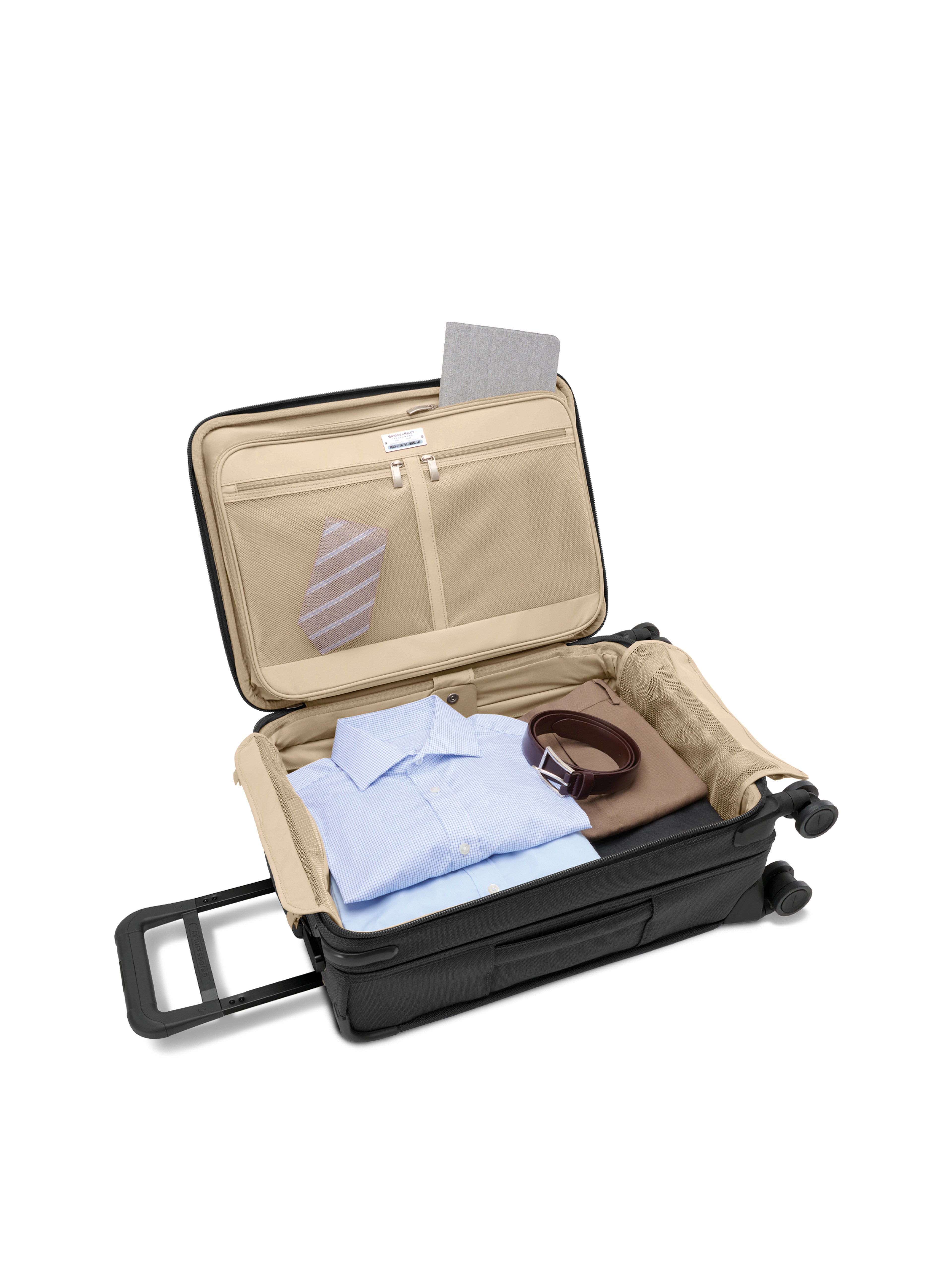 Briggs & Riley Black Carry On Expandable Suitcase - Interior