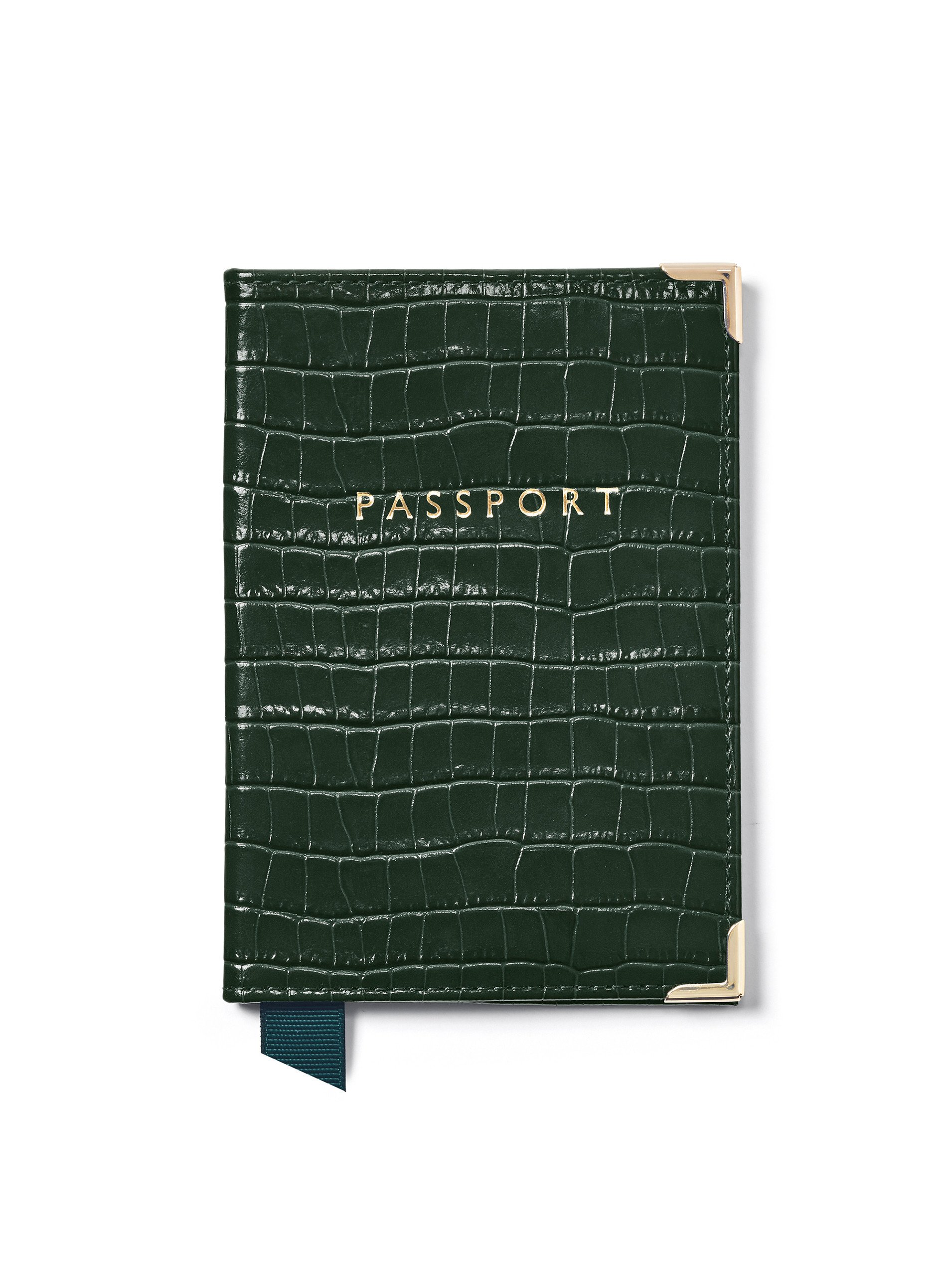 Plain Passport Cover Evergreen – aspinal of london passport holder
