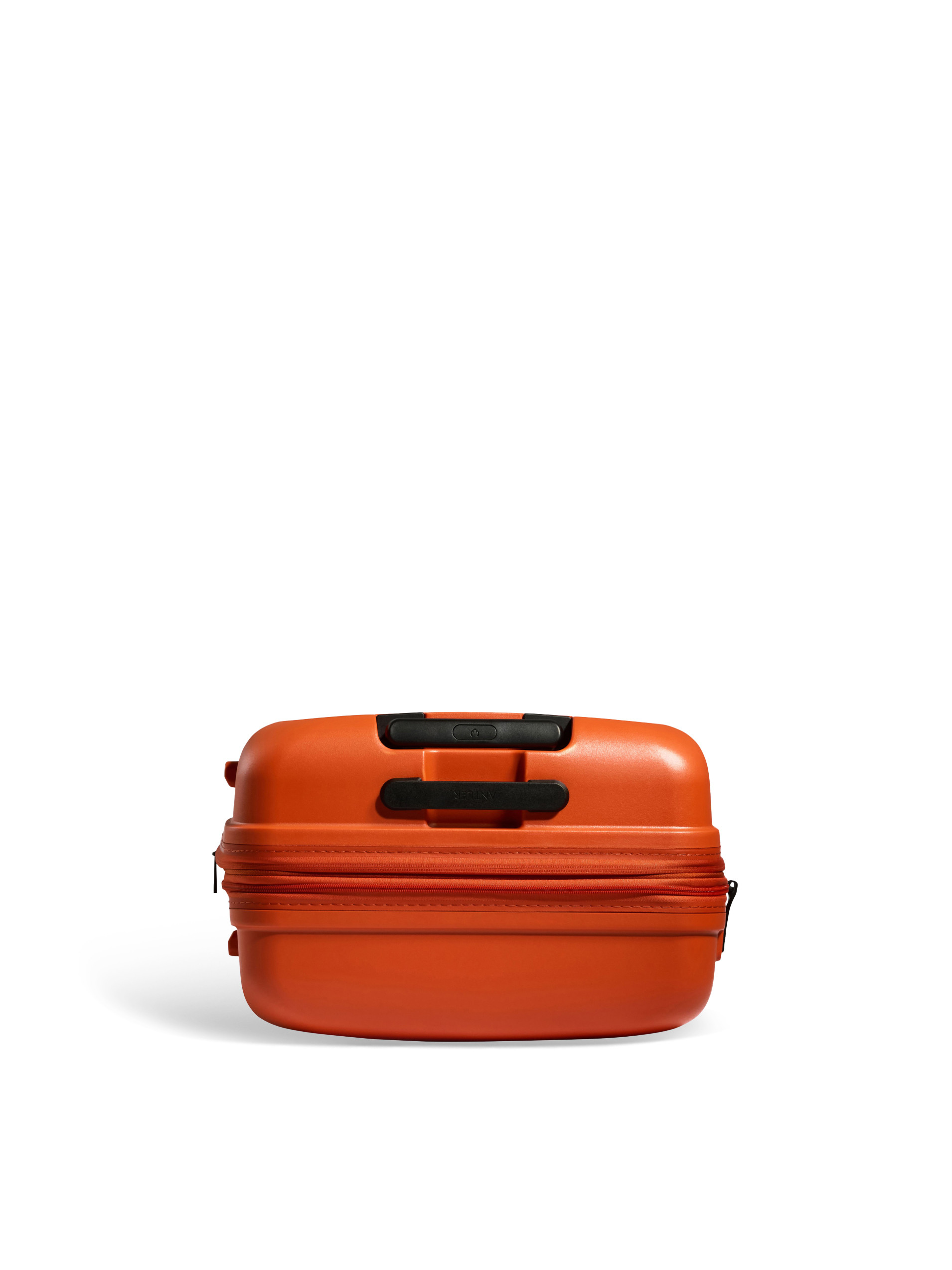 Antler Orange Medium Single Stripe Suitcase - Top