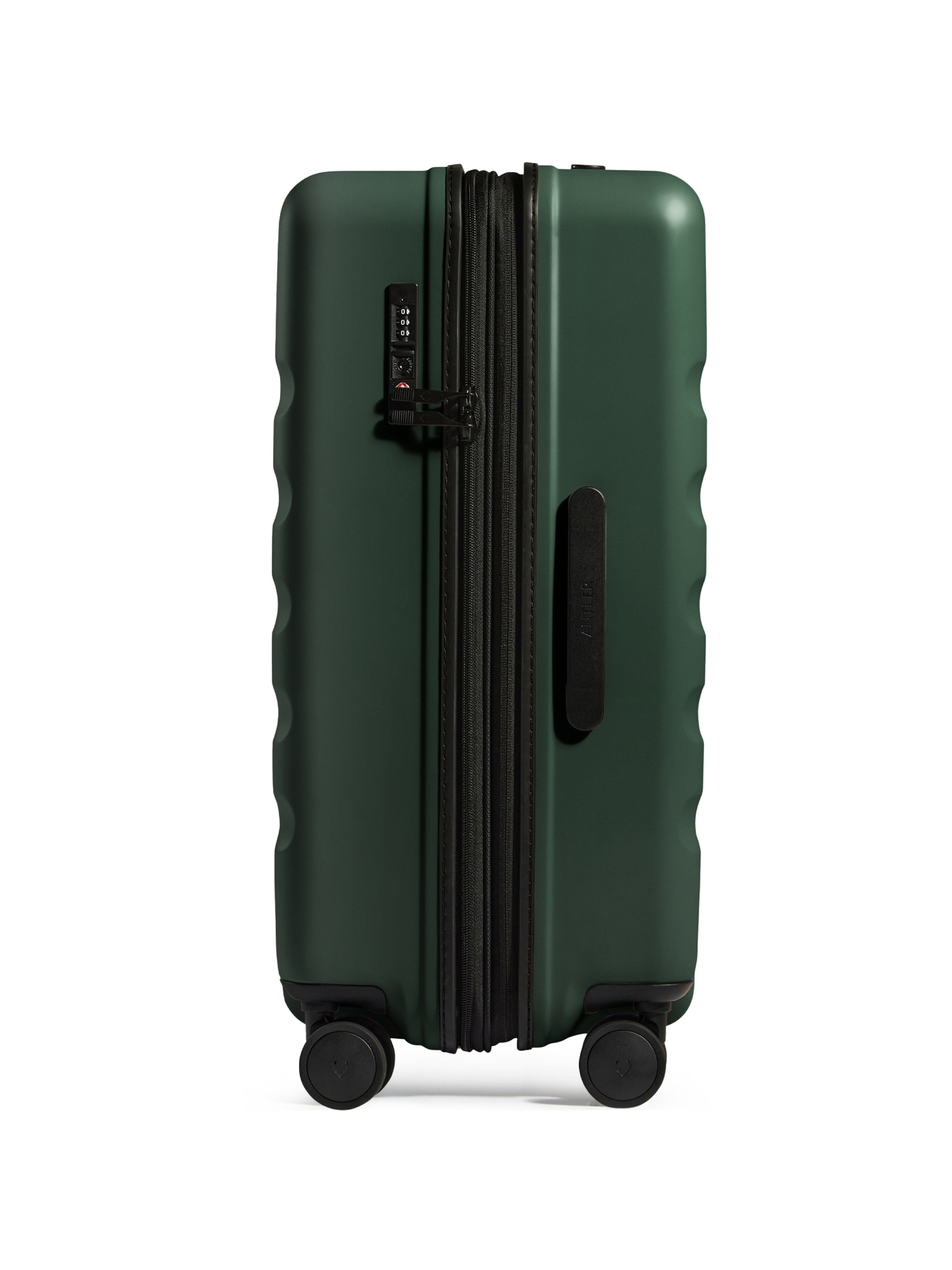 Antler Green Icon Stripe Suitcase - Side