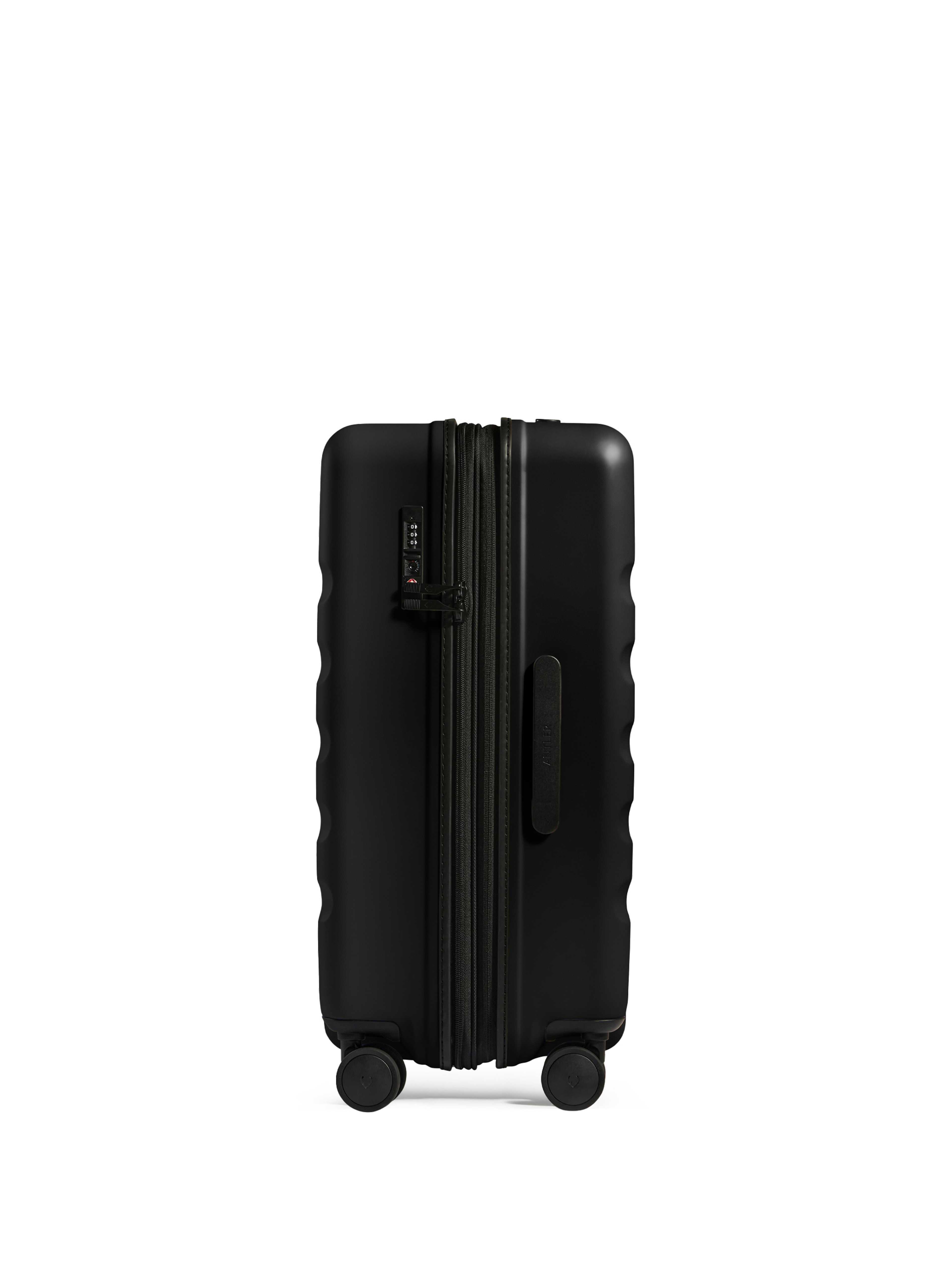 Antler Black Icon Stripe Suitcase - Side