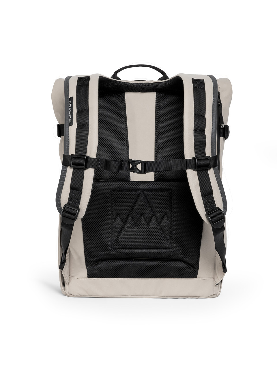 Stubble & Co Beige Rolltop Backpack - Back