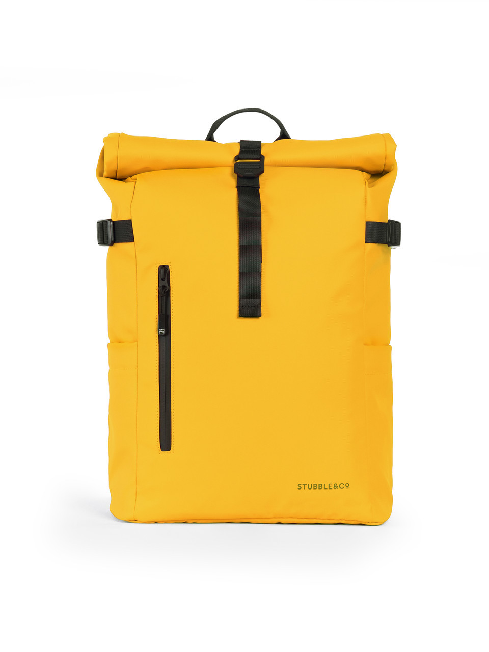 Stubble & Co Yellow Rolltop Backpack - Front