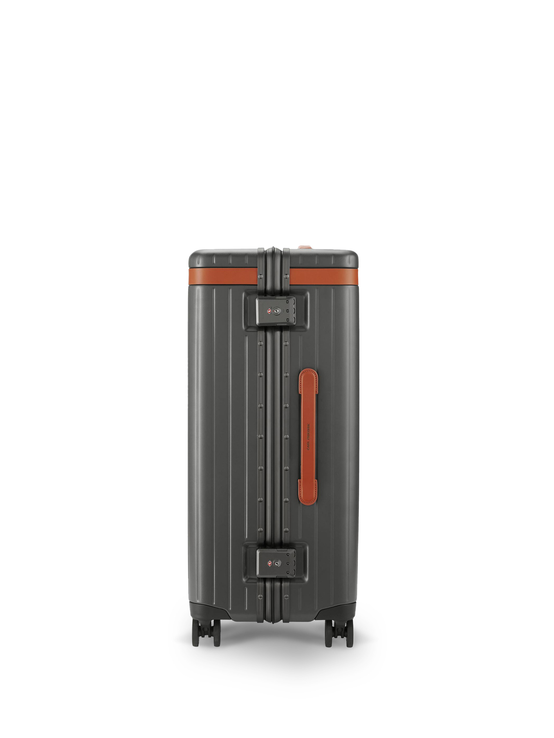 Carl Friedrik Grey/Cognac Medium Suitcase