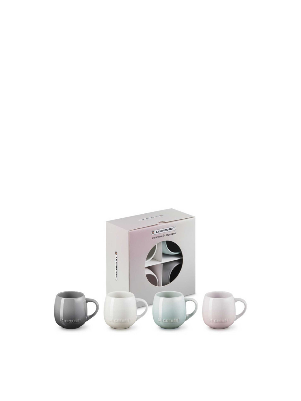 Le Creuset Stoneware Coupe Set of 4 Mugs