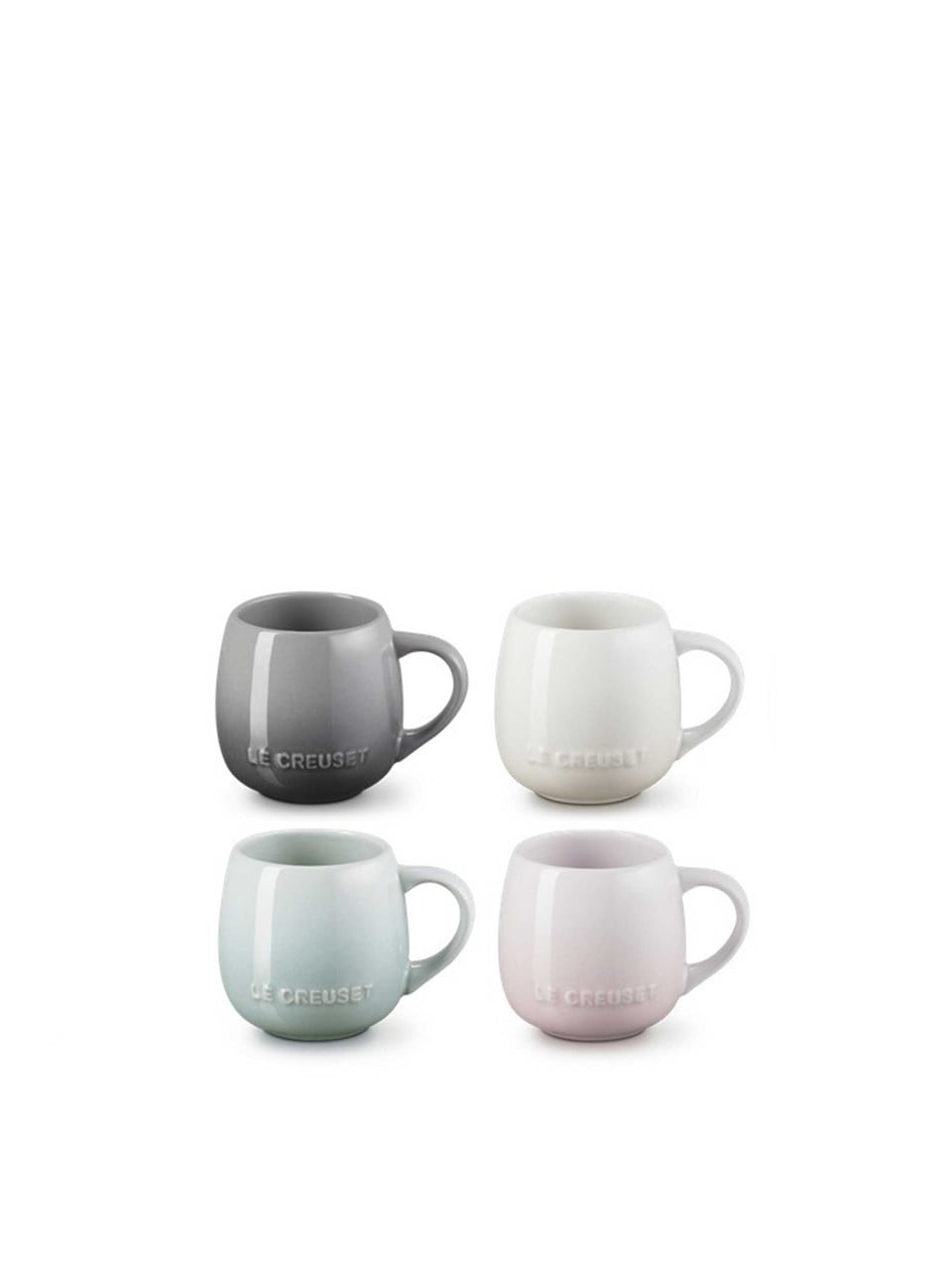 Le Creuset Stoneware Coupe Set of 4 Mugs