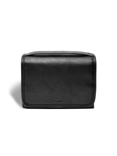 Stackers Black Hanging Washbag – hangable travel toiletry bag