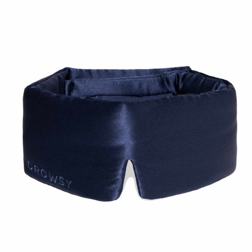 Blue Original Silk Eye Mask – drowsy silk sleep mask