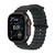 Apple Watch Ultra 3, 49mm Black Titanium Case with Black Ocean Band