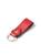 Red Leather Loop Keyring – personalised keyrings