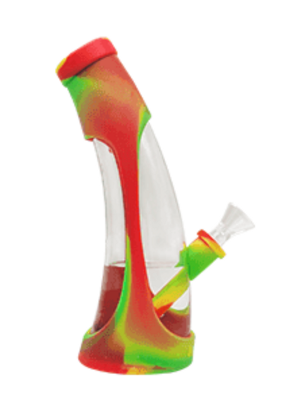 Waxmaid 8.5 Horn Silicone Glass Water Pipe