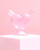 Pink Mini Heart Joint Bubbler