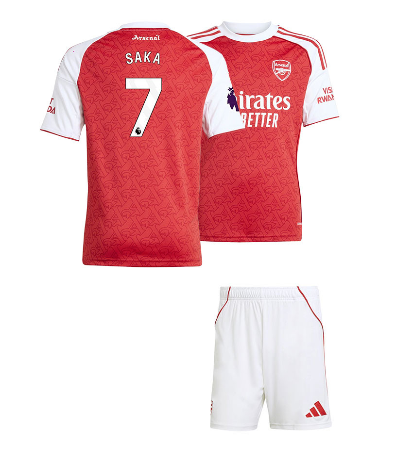 25/26 Arsenal Saka Home Kids - Coolkitsdirect Football