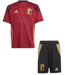 2024 Belgium Home Kids Kit  with free name and number