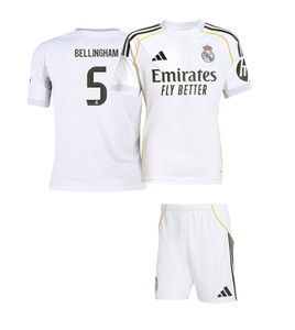 25/26  Real Madrid  Bellingham Home Kids Kit 