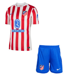25/26  Atletico Madrid Home Kids Kit with free name and number