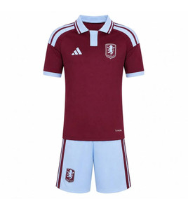 26/27 Aston Villa  Home Kids Kit with free name and number