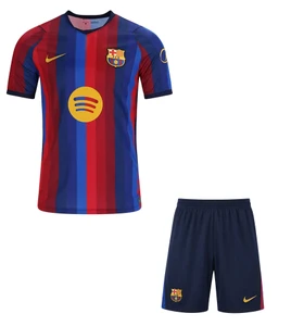  26/27  Barcelona Home Kids Kit with free name and number