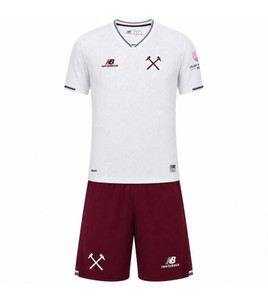 26/27 West Ham Away  Kids Kit with free name and number