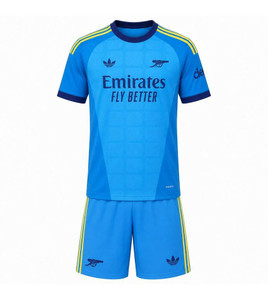 26/27 Arsenal blue GK Kids Kit with free name and number