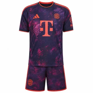  26/27  Bayern Third  Kids Kit with free name and number