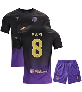 26/27 Barcelona Away Pedri Kids Kit 