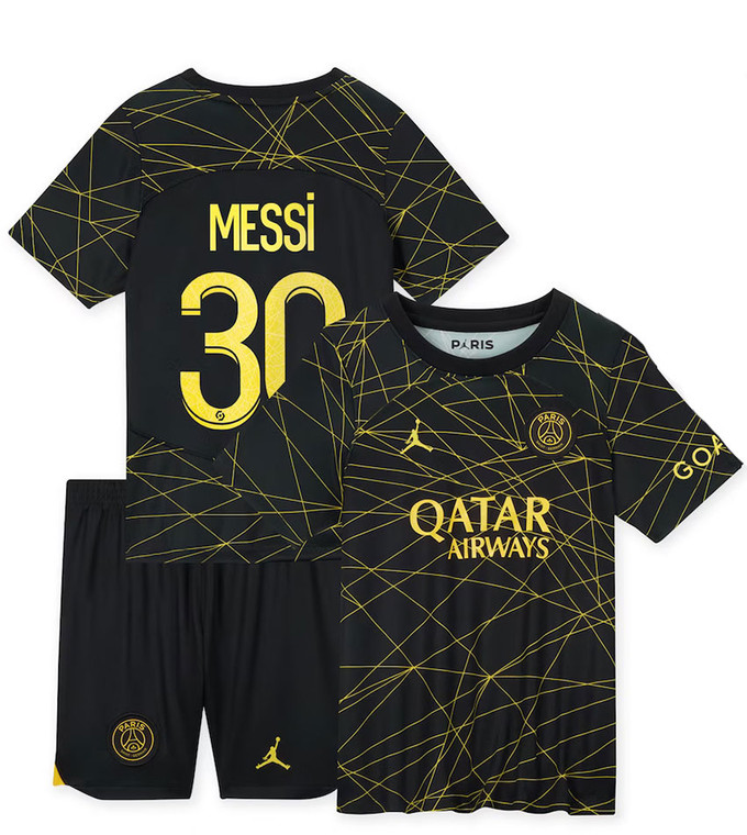  Messi  PSGx Jordan Fourth Kids Kit