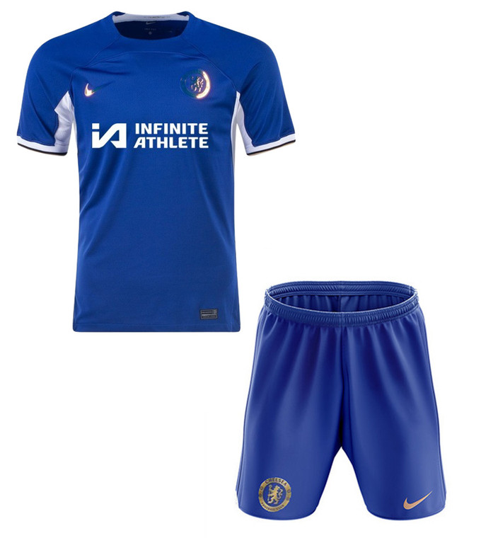 23/24  Chelsea Home Kids Kit with free name and number