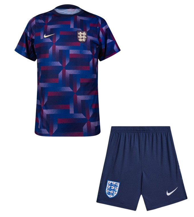  2024 England Pre Match Kids Kit  with free name and number