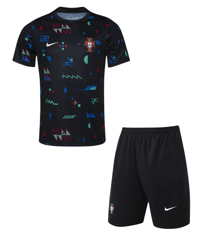 2024 Portugal Pre Match Kids Kit  with free name and number