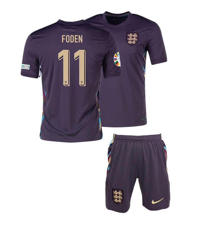 2024 England Foden Away Kids Kit.