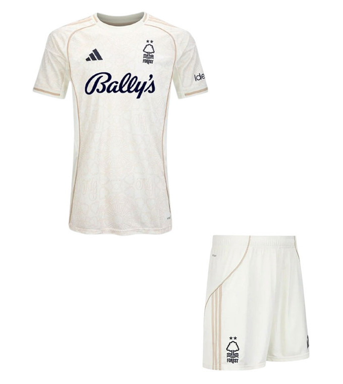 25/26 Nottingham Forest  Away Kids Kit with free name and number