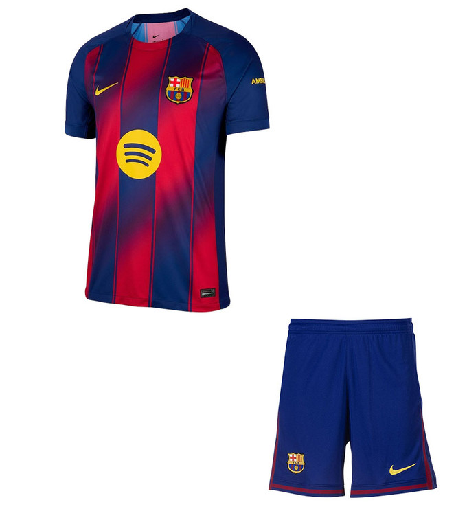 25/26  Barcelona Home Kids Kit with free name and number 25/26  Barcelona Home Kids Kit with free name and number