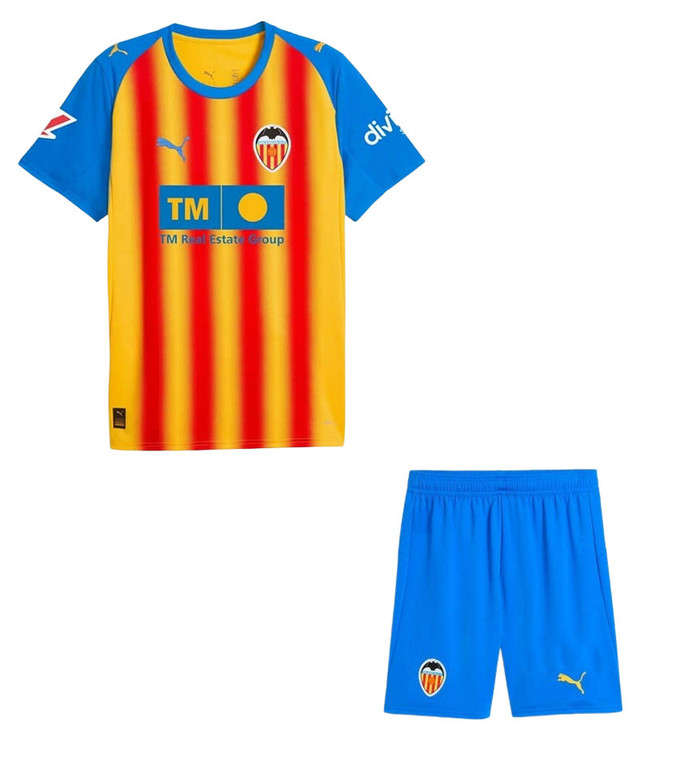 25/26 Valencia  Third Kids Kit with free name and number
